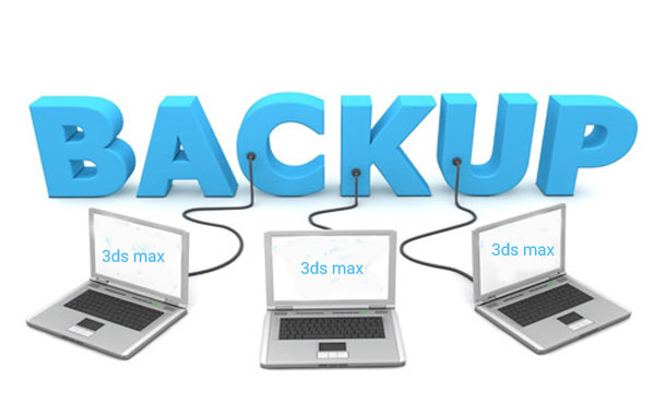 فعال کردن و تنظیم backup در تری دی مکس