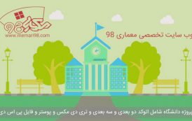 نقشه دانشگاه ( اتوکد - رندر - تری دی مکس - پوستر )