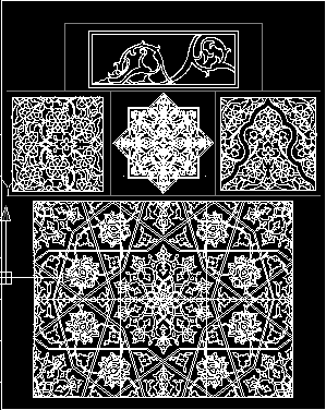 آبجکت اتوکد تزئینات معماری اسلامی - ایرانی