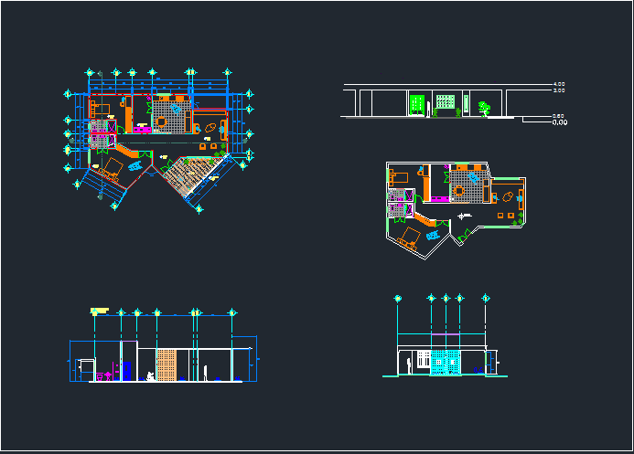 رساله طراحی معماری خانه سالمندان + نقشه های اتوکدی