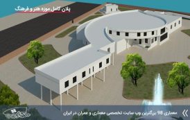 پلان موزه فرهنگ و هنر (  اتوکد - رندر - شیت بندی )