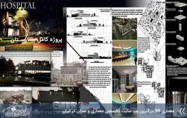 پروژه کامل بیمارستان طرح 4 ( کد - تری دی - شیت )