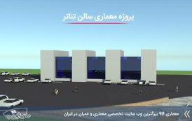 پروژه معماری سالن تئاتر ( کد , تری دی , رندر , شیت , psd و ... )