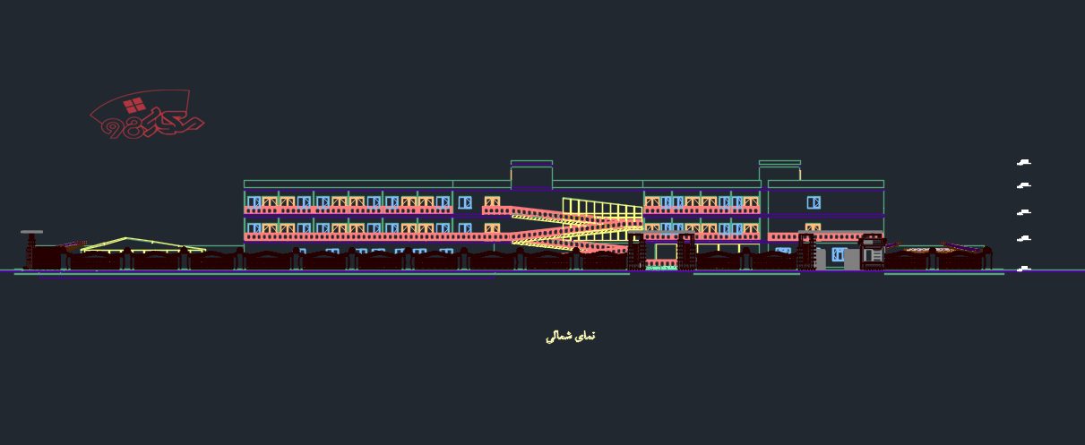 دانلود طرح کامل معماری سرای مهر گلشن